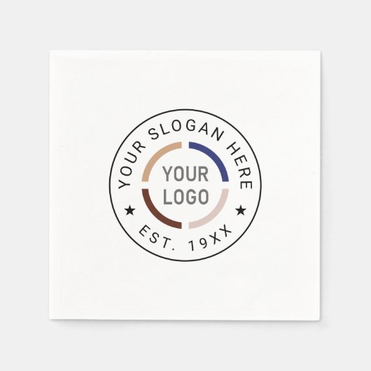 Ronde Logo Business Branded Servet (Voorkant)