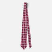 Ronde Logo Diamond Pattern Necktie Stropdas (Voorkant)