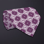 Ronde Logo Diamond Pattern Necktie Stropdas