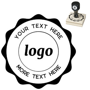 Ronde logo met tekst Zakelijke rubberen stempel