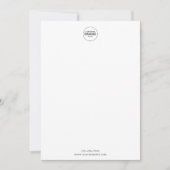 Ronde Logo minimalistische Simple Note Card-kaart Notitiekaartje (Voorkant)