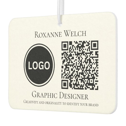 Ronde Logo QR code Bedrijf Groot Luchtverfrisser (Links)