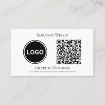 Ronde Logo QR code Bedrijf Minimal