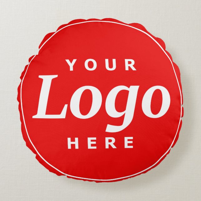 Ronde Logo Rond Kussen (Voorkant)