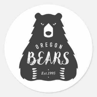 Ronde Logo sticker, glanzend, klein, 1½ inch Ronde Sticker