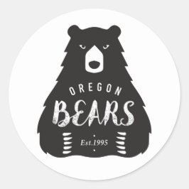 Ronde Logo sticker, glanzend, klein, 1½ inch Sticker