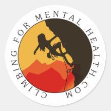 Ronde Logo Sticker, glanzend