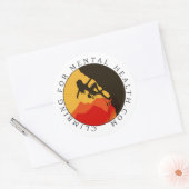 Ronde Logo Sticker, glanzend Sticker (Envelop)