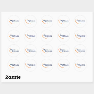Ronde Logo Sticker (vel van 20)