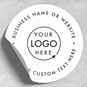 Ronde Logo Sticker   Zakelijk Gebrandmerkt Labelze