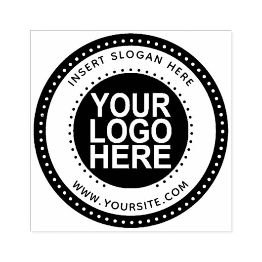 Ronde Logo voor aangepaste bedrijven Rubberstempel (Afrduk)