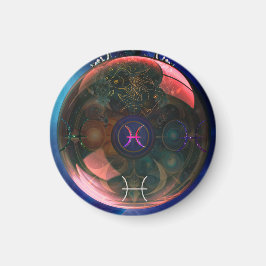 Ronde magneet- Dierenriem- Vissen Magneet