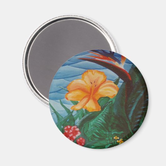 Ronde magneet "Fiji" (Voorkant / Achterkant)