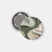 Ronde magneet in stijlvolle abstracte grafische vo (Voorkant / Achterkant)