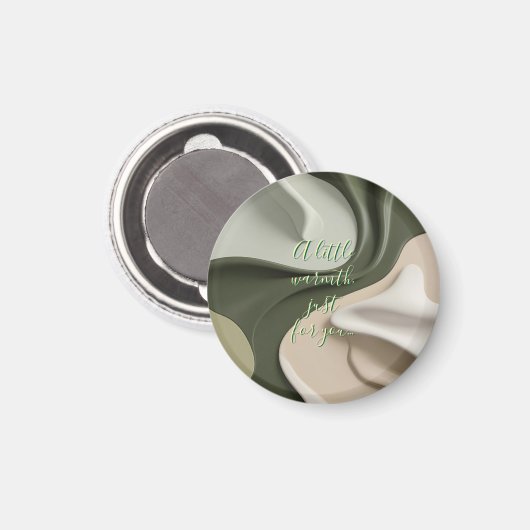 Ronde magneet in stijlvolle abstracte grafische vo (Voorkant / Achterkant)