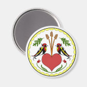 Ronde Magneet - Lange, Happy Relatie Hex (Voorkant / Achterkant)