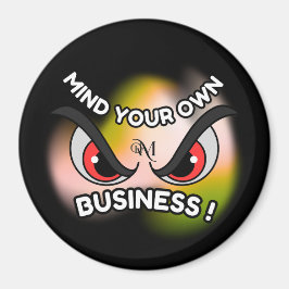 Ronde magneet: Let op je eigen (zwart) Magneet