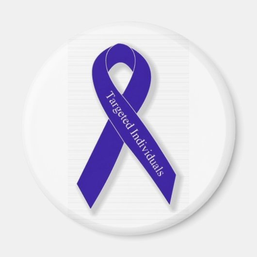 Ronde Magneet met Indigo Lint Logo (Voorkant)