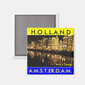 Ronde Magneet - Nederland (Voorkant / Achterkant)