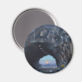 Ronde magneet "Tunnelvision" (Voorkant / Achterkant)