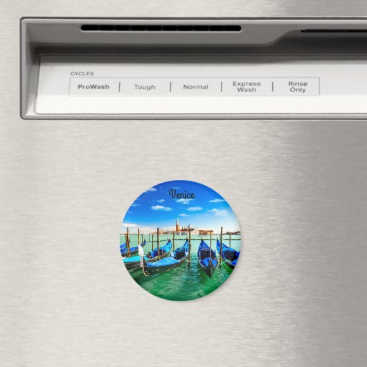 Ronde magneet Venetië Italië (Insitu (Vaatwasser))