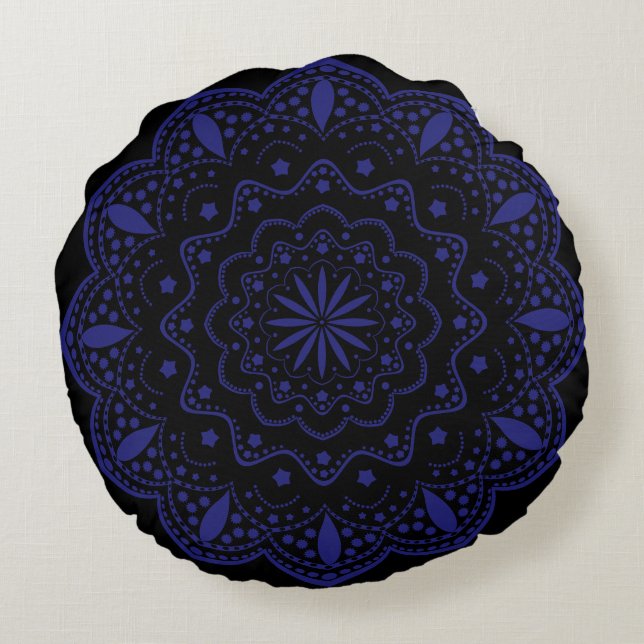 Ronde Mandala Kussen (Achterkant)