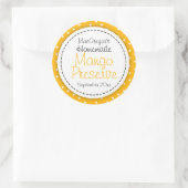 Ronde Mango conserveren of jam potje voedsellabel Sticker (Tas)