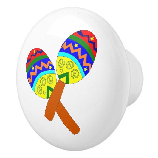 Ronde Maraca Drawer Keramische Knop (Rechts)