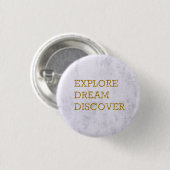 Ronde marmer Quote Badge Button 3,2 Cm (Voorkant /achterkant)