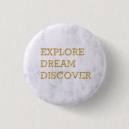 Ronde marmer Quote Badge Button 3,2 Cm (Voorkant)