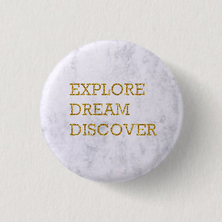 Ronde marmer Quote Badge Button 3,2 Cm