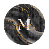 Ronde marmeren snijplank (Voorkant)