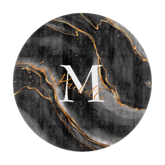 Ronde marmeren snijplank (Voorkant)