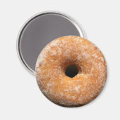 Ronde met suiker beklede donutmagneet magneet (Voorkant / Achterkant)