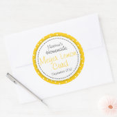 Ronde Meyer Lemon Curd jam potje voedsellabel Sticker (Envelop)