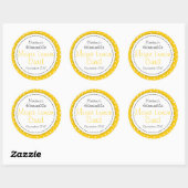 Ronde Meyer Lemon Curd jam potje voedsellabel Sticker (Vel)