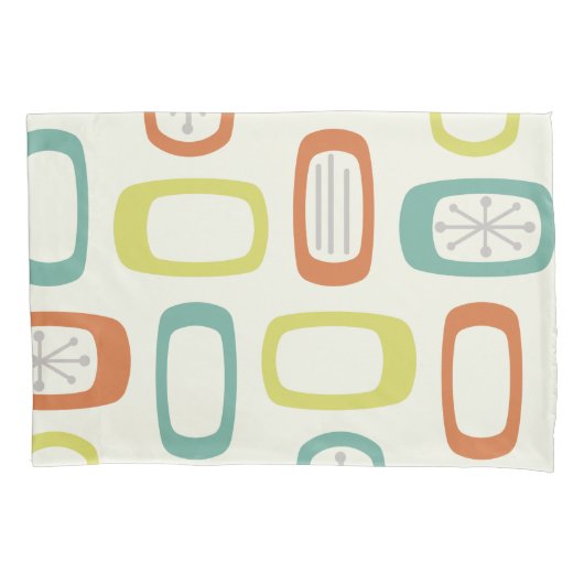 Ronde mideeuwse MCM-rechthoeken Kussensloop (Voorkant)