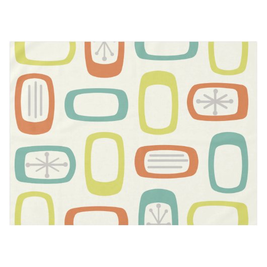 Ronde mideeuwse MCM-rechthoeken Tafelkleed (Voorkant (Horizontaal))