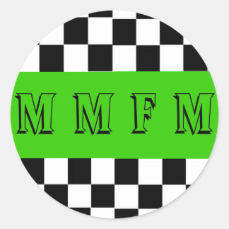 Ronde MMFM-Sticker Sticker