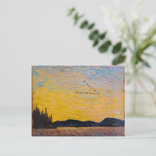 Ronde modderbaai in het meer | Tom Thomson | Briefkaart (Staand voorkant)
