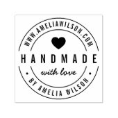 Ronde moderne, veelzijdige website die is gemaakt zelfinktende stempel (Design)