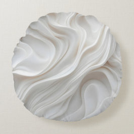 Ronde moderne witte marmeren golf decoratief kusse rond kussen