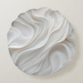 Ronde moderne witte marmeren golf decoratief kusse rond kussen (Achterkant)