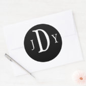 Ronde Monogram Sticker Preppy (Envelop)