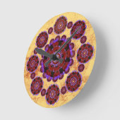 Ronde Motif Feuri mandala Klok (Hoek)