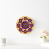 Ronde Motif Feuri mandala Klok (Huis)