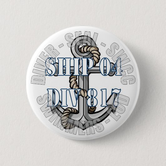 Ronde NAVY-pin Button 5,7 Cm (Voorkant)