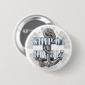 Ronde NAVY-pin Button 5,7 Cm (Voorkant /achterkant)