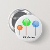 Ronde NReluctant Lolliepop Button (Voorkant /achterkant)