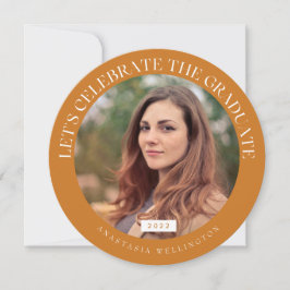 Ronde ochre Typografie 2022 Foto Afstuderen Kaart